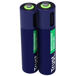Trust Baterie AAA USB-C RECHARGEABLE BATTERIES 2P