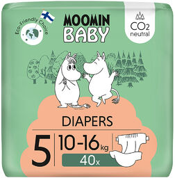 Moomin Baby rozmiar 5, 10-16 kg, pieluchy, 40