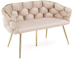 Sofa glamour BALLOON Welur Beż #5 DC-KT9118