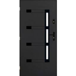 Drzwi zewnętrzne ERIS antracyt 90 lewe