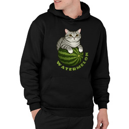 Watermelon - kot na arbuzie - męska bluza