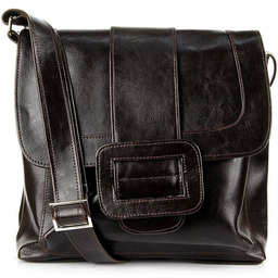 Torebka skórzana damska listonoszka DAN-A T30 czekoladowa