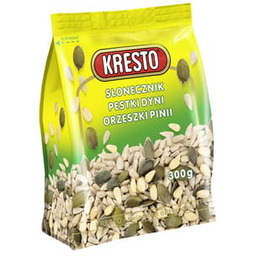 Kresto słonecznik/pestka dyni/ orzechy pinii 300g