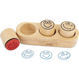 TRENDHAUS 952509 - Zestaw pieczątek dla nauczycieli Smiley,
