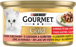 Purina Gourmet Gold łosoś/ kurczak w sosie 85g