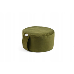 oliwkowa poduszka do medytacji, zafu, poduszka z łuską