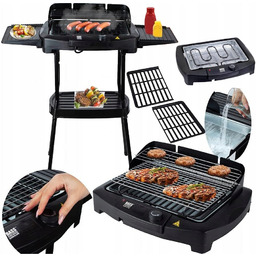 Bass Grill Elektryczny Ogrodowy Stojący 2800W 2w1 Uniwersalny