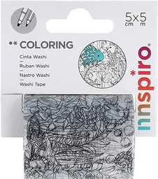 Wstążka Washi Coloring Ocean COLORING 50mmx5m.