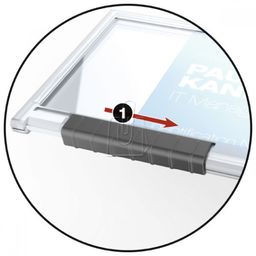 Etui na kartę plastikową 54x87mm DURABLE z mechanizmem
