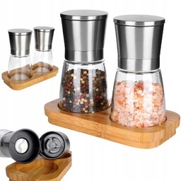 2x Młynek Pieprzu Soli mielenia przypraw młynki zestaw