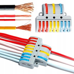 Szybkozłączka Przelotowa Złączki Puszek 0,08-4 mm² 9X3 P933