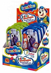 Zestaw geometryczny z cyrklem 10 elementów BAMBINO