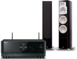 Yamaha RX-V4A (czarny) + NS-555 (czarny)