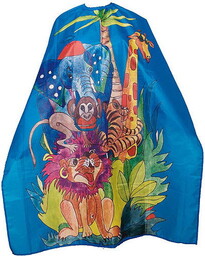 Efalock Wildlife, dziecięca peleryna fryzjerska, wodoodporna, 90x125 cm,