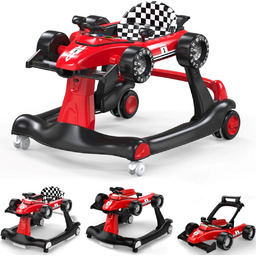 Interaktywny Chodzik jeździk pchacz Wyścigówka Formuła 1 3w1