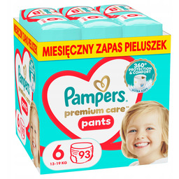 Pampers Premium Care Pieluchomajtki rozmiar 6 93 sztuki