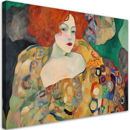 Obraz na płótnie, Rudowłosa kobieta - G. Klimt