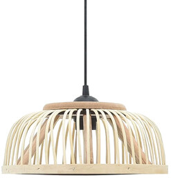 Lumes Jasnobrązowa drewniana lampa wisząca - EX220-Breva