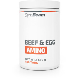 GymBeam Beef&Egg 500 tab bez smaku