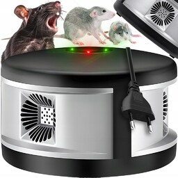 Odstraszacz Gryzoni Kun Szczurów Myszy Ultradźwiękowy 360° Skuteczny