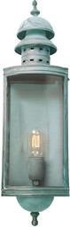 Elstead Lighting Kinkiet elewacyjny DOWNING-STREET-V IP44 latarenka zielona