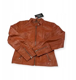Skórzana kurtka damska ramoneska Real Leather S