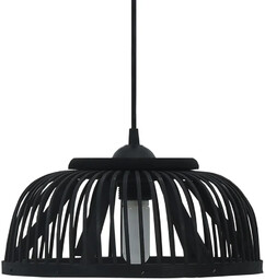 Lumes Czarna lampa wisząca bambusowa - EX220-Breva