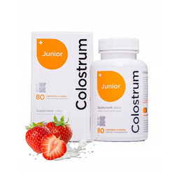 Colostrum dla dzieci Junior 80 cukierków PROBIOTYK Cynk