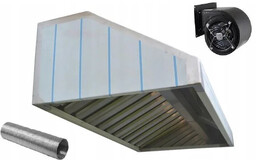 Okap gastronomiczny 1500 x 700 x 400 mm