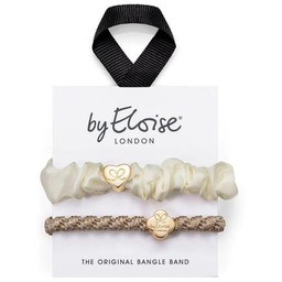 By Eloise London Set Cream and Gold gumka