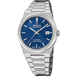 Festina męski zegarek Swiss Made stal nierdzewna srebrny