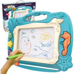 Woopie Znikopis Tablica Magnetyczna Kolorowa Stempelki Motyw Oceanu