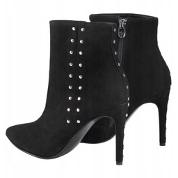 EVA MINGE DAMSKIE BOTKI CZARNE SKÓRZANE 36 36