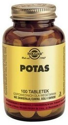 SOLGAR Potas 99 mg - 100 tabletek