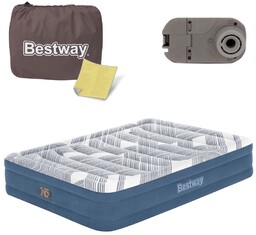 Bestway Materac welurowy łóżko z wbudowaną pompką 203
