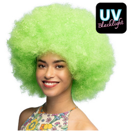 Peruka Afro Sugar neonowa zielona