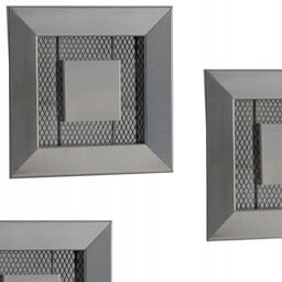 Kratka wentylacyjna metalowa ozdobna inox 10x10