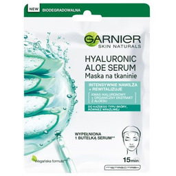 GARNIER_Skin Naturals Hyaluronic Aloe Serum maska intensywnie nawilżająca