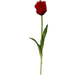 SASKA GARDEN Sztuczny kwiat Tulipan Czerwony