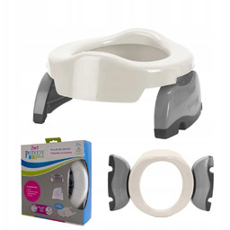 Nocnik wielofunkcyjny składany turystyczny biało-szary Potette Plus