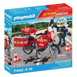 Zestaw z figurką Action Heroes Motocykl straży pożarnej