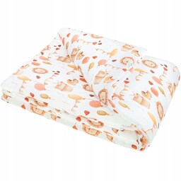 Kołderka bambusowa 75x100 cm Lion Bocioland