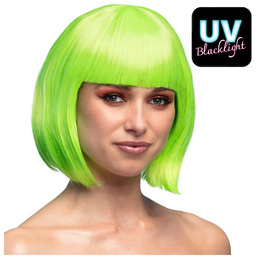 Peruka kabaretowa neonowa zielona