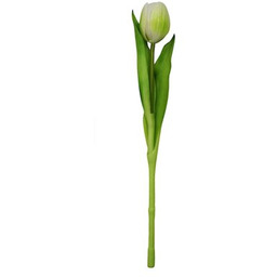 SASKA GARDEN Sztuczny kwiat Tulipan Biały (7 sztuk)