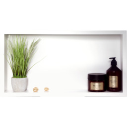 Półka wnękowa z kołnierzem 60x30x10 cm prostokąt stal