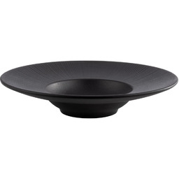 Talerz NERO z melaminy, czarny, 29 cm APS