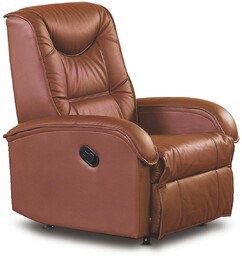 Fotel rozkładany wypoczynkowy jeff brązowy halmar