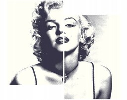 80x70cm Marilyn Monroe duo obraz ścienna