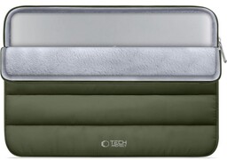 Tech-Protect Uniwersalne etui na laptopa 13"-14", Fluffy, ciemnozielone