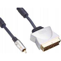 Kabel 1x Cinch Rca M -> Euro Scart